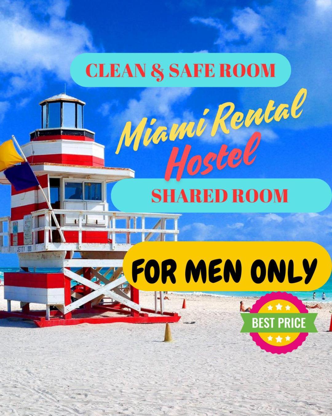 103 Miami Shared Rooms For Men Central Comfortable, Affordable 外观 照片
